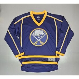 NHL Buffalo Sabres Hockey Jersey Mens Medium. Blue‎ Team Apparel.
